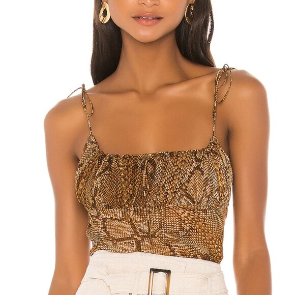 L'Academie REVOLVE Snakeskin Top - Picture 4 of 6